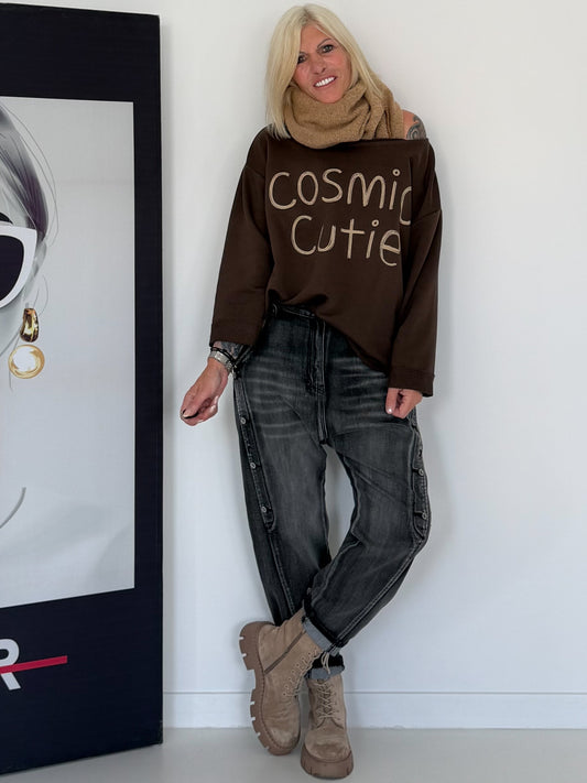 Sweater Cosmic Cutie - mokka