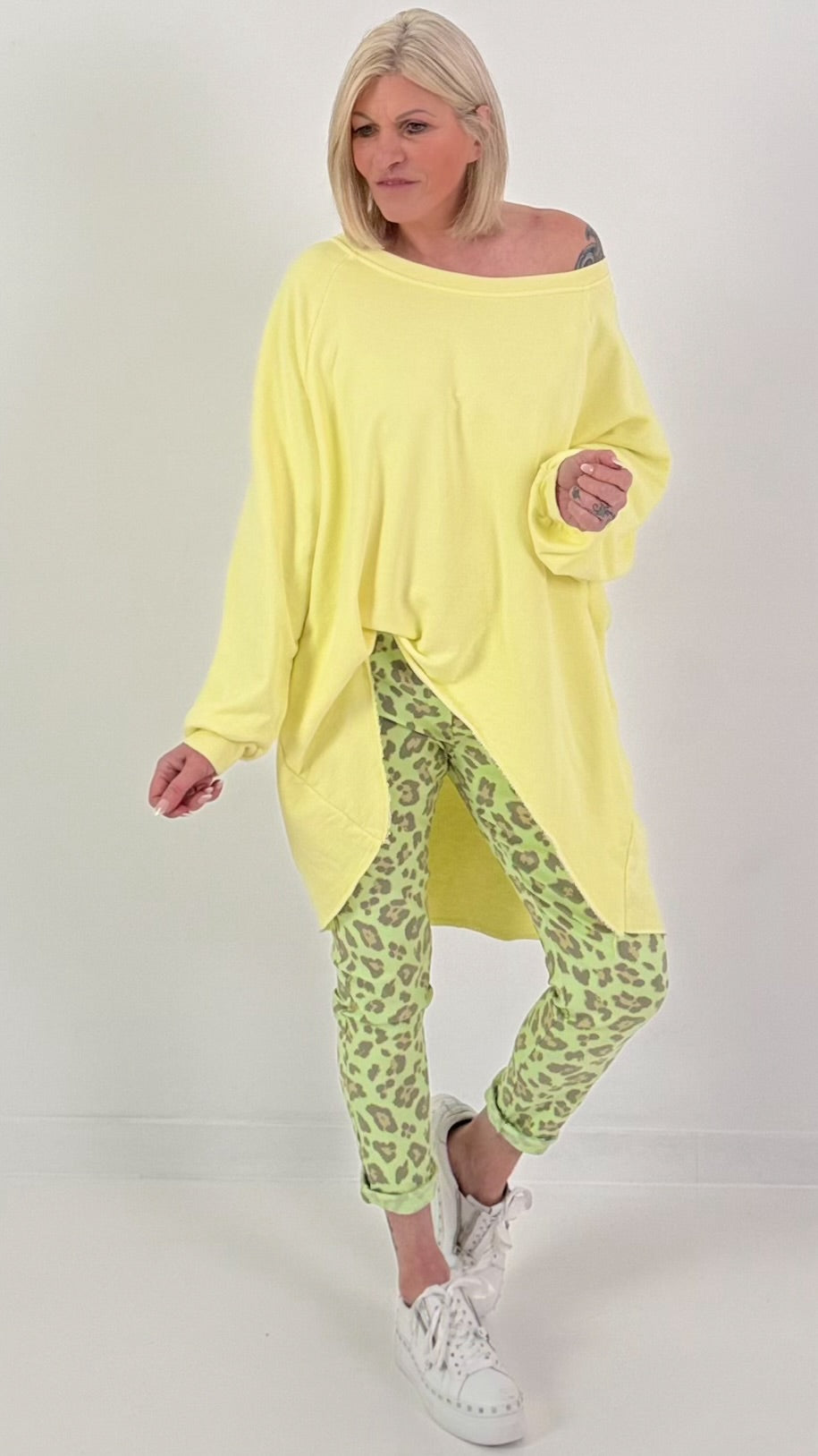 Oversized Sweater - gelb