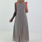 Sommerkleid mit Raff-Detail - taupe