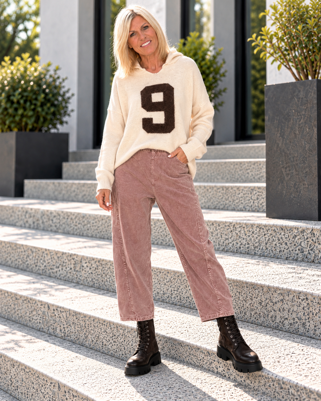 Kuscheliger Hoodie No. 9 - creme