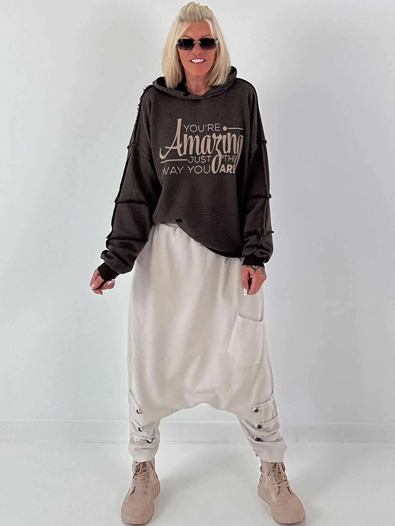 Hoodie Amazing - mocha