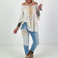 Boho Tunic with Crochet Details - White