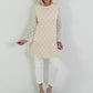 Spitzentunika/Kleid mit Eingriffstaschen - beige