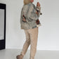 Jeansjacke mit Teddy-Print - used-grey