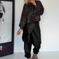 Ballonsweater im All Over Leo-Look - mokka-leo-mehrfarbig
