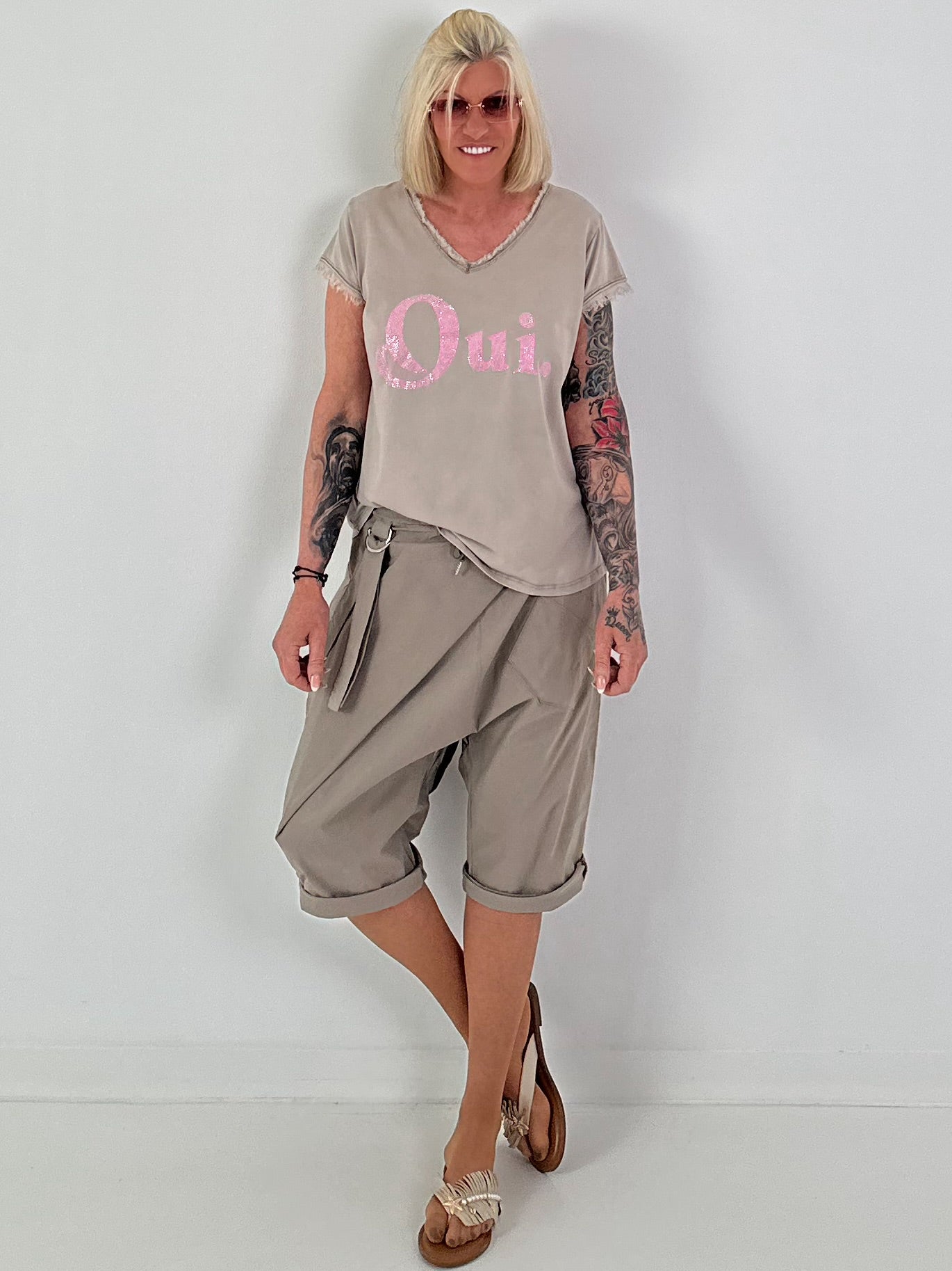 T-Shirt Oui - taupe