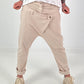 Baggy Hose mit Doppelbund - beige