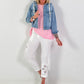 Hooded denim jacket