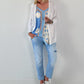Leichte Strickjacke - weiss