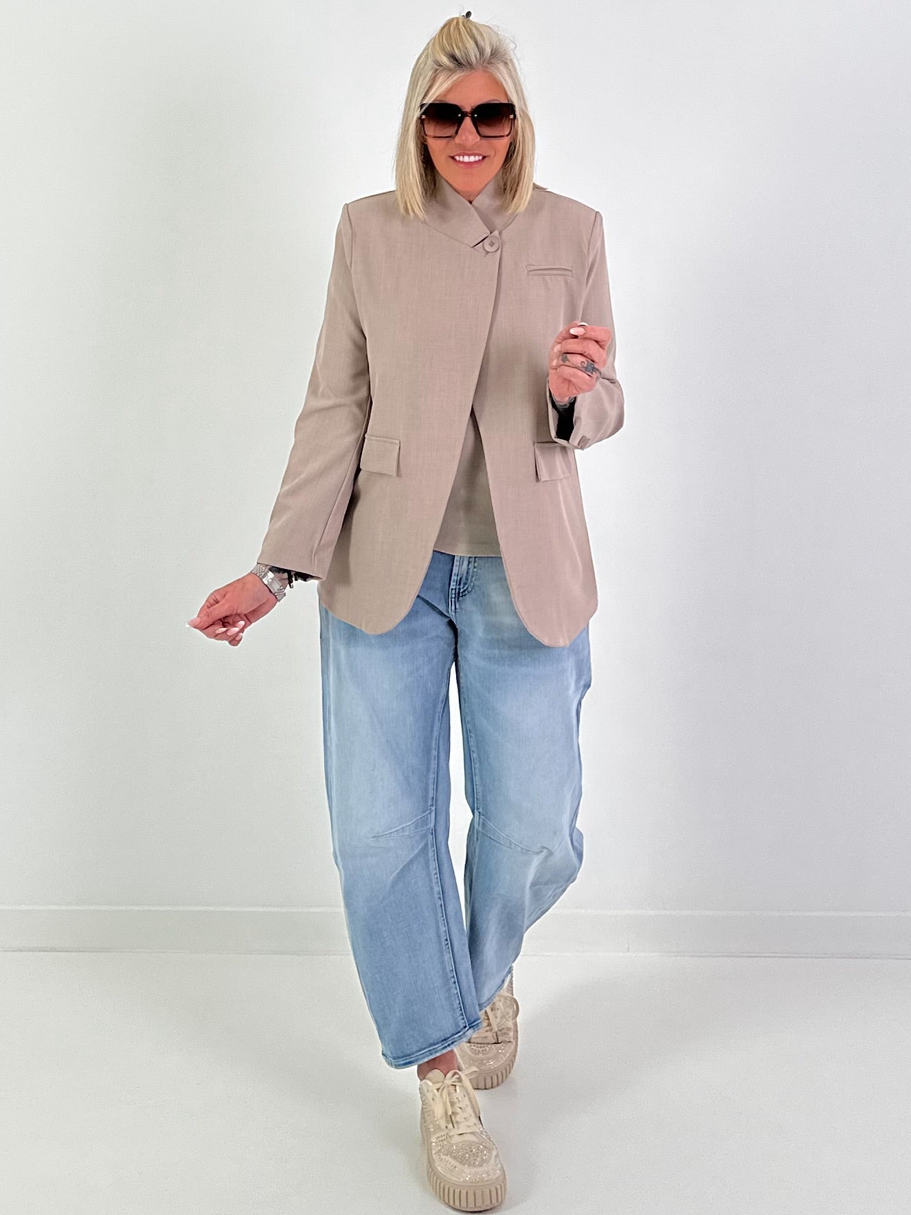 Blazer one button - beige