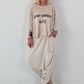 Haremhose mit Knopfdetails - beige