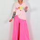 Sweat T-Shirt Amour - rosa