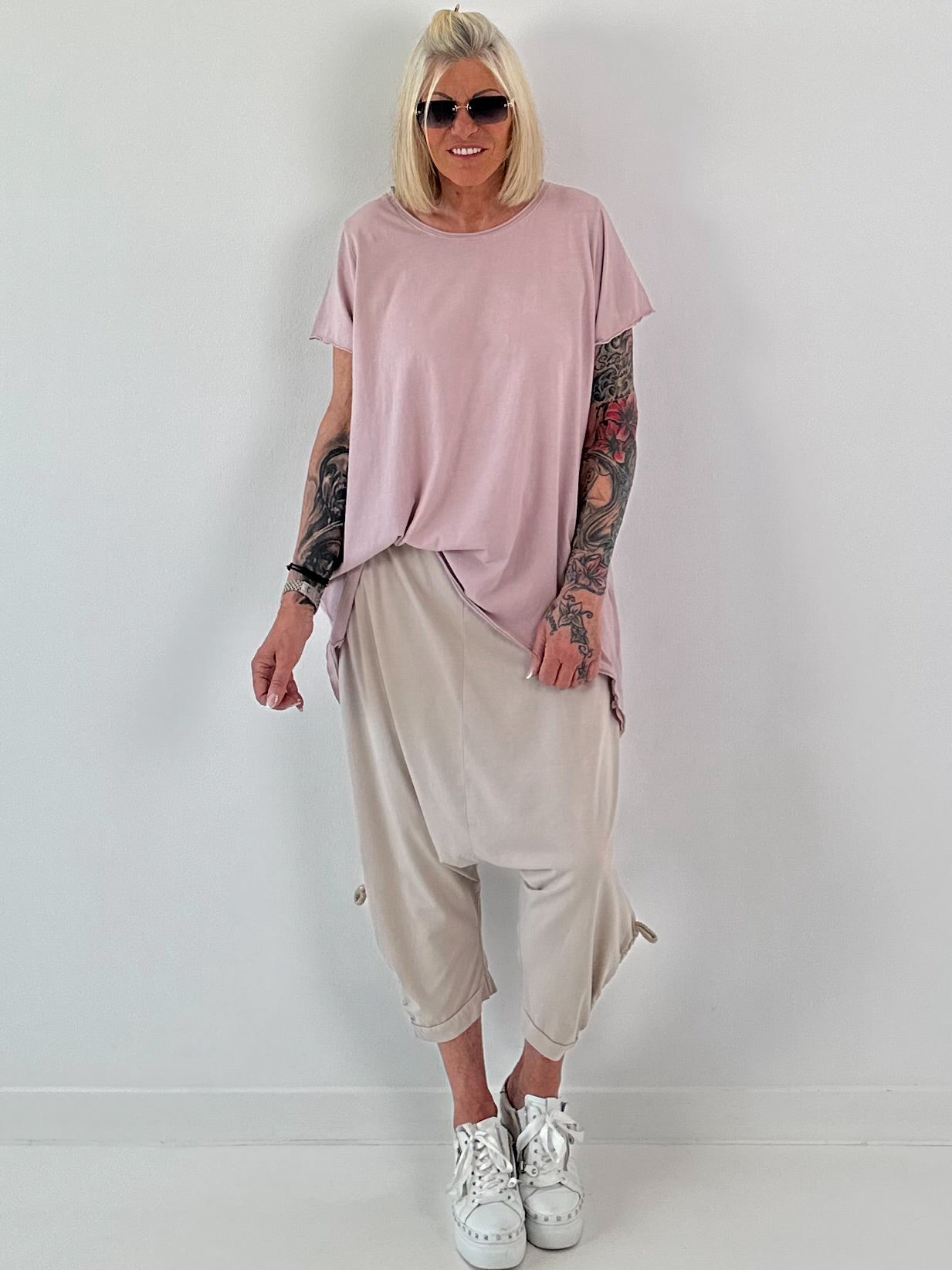 Oversized T-Shirt - puderrosa