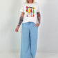T-Shirt with front print - white