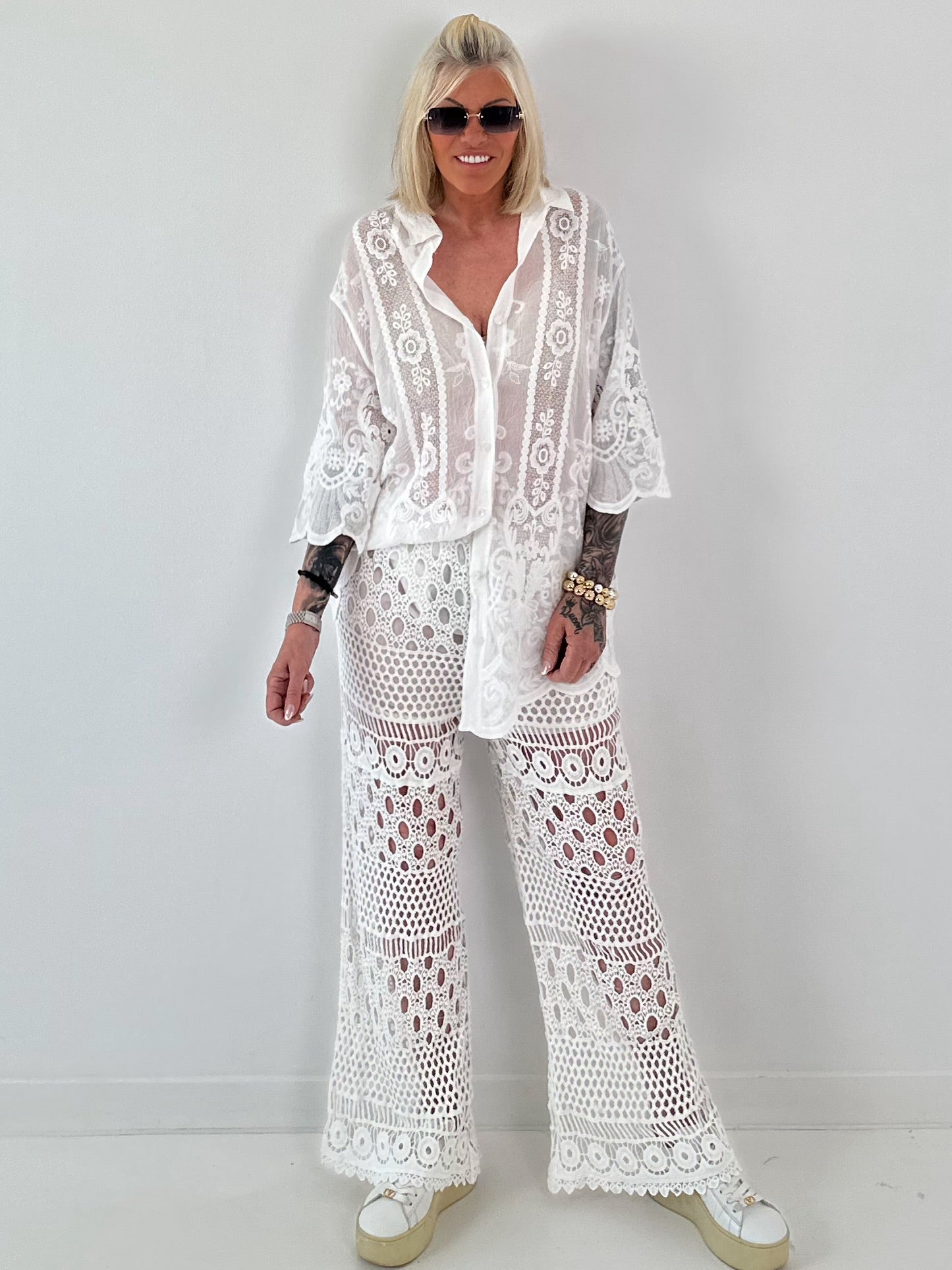 Ibiza Häkelhose - weiss