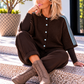 Striped cardigan - mocha light blue
