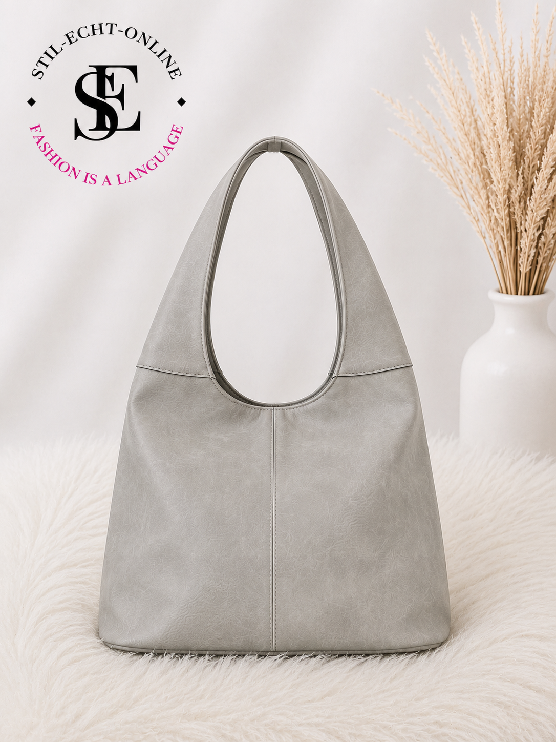 Bag in vintage leather look - beige