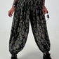 Leichte Pumphose mit stylischem Print  - anthrazit - mehrfarbig