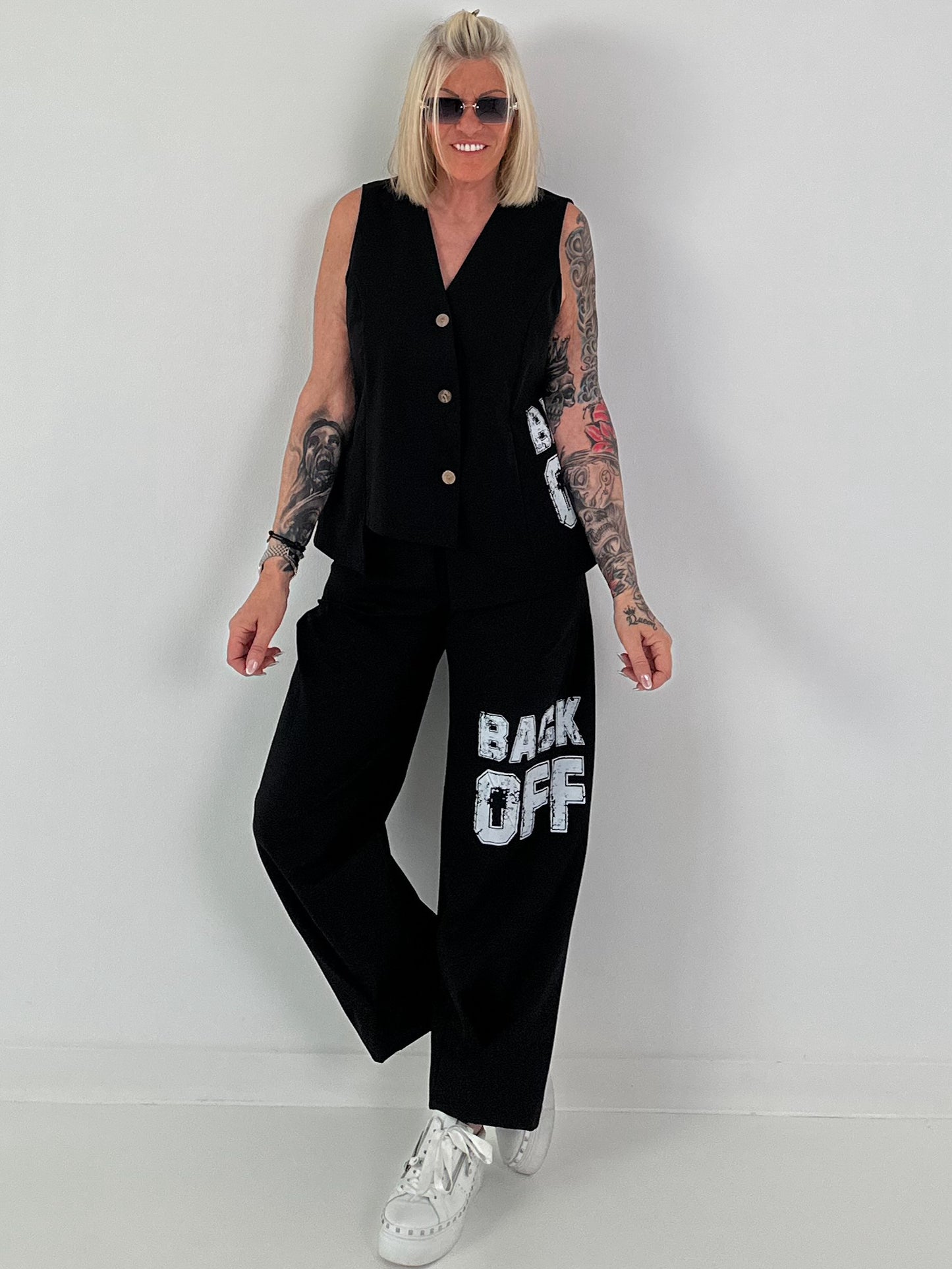 Weste BACK OFF - schwarz