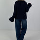 Chunky knit sweater - midnight blue