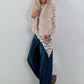 Stylish faux fur vest - beige