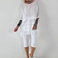 Tunika im Layer-Look - weiss