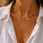 Giuno Gliederkette mit extravagantem Verschluss - gold