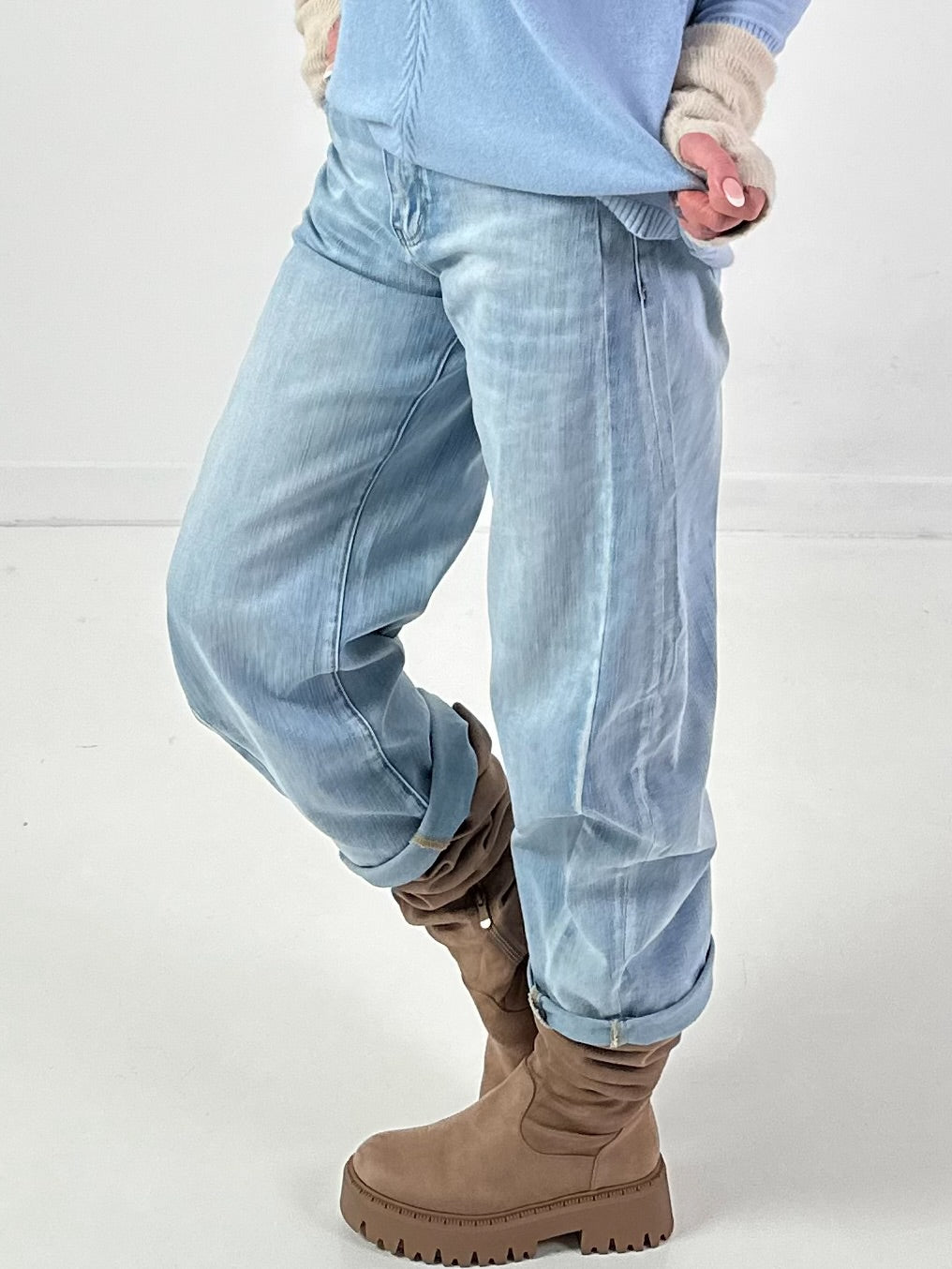 Jeans model "Twin Seam" - blue denim
