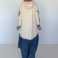 Hoodie mit Kängurutasche und trendigen Leo Sternelementen - beige