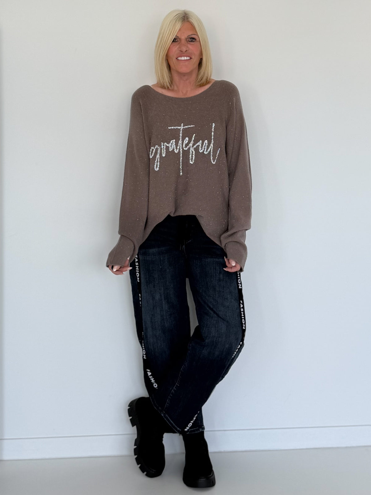 Pullover Grateful - taupe