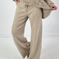 Knitted trousers model “Weave&amp;Wear” - beige