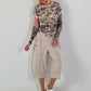 Casual sweatpants with eyelet details - beige