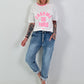 T-Shirt Charme - white-pink