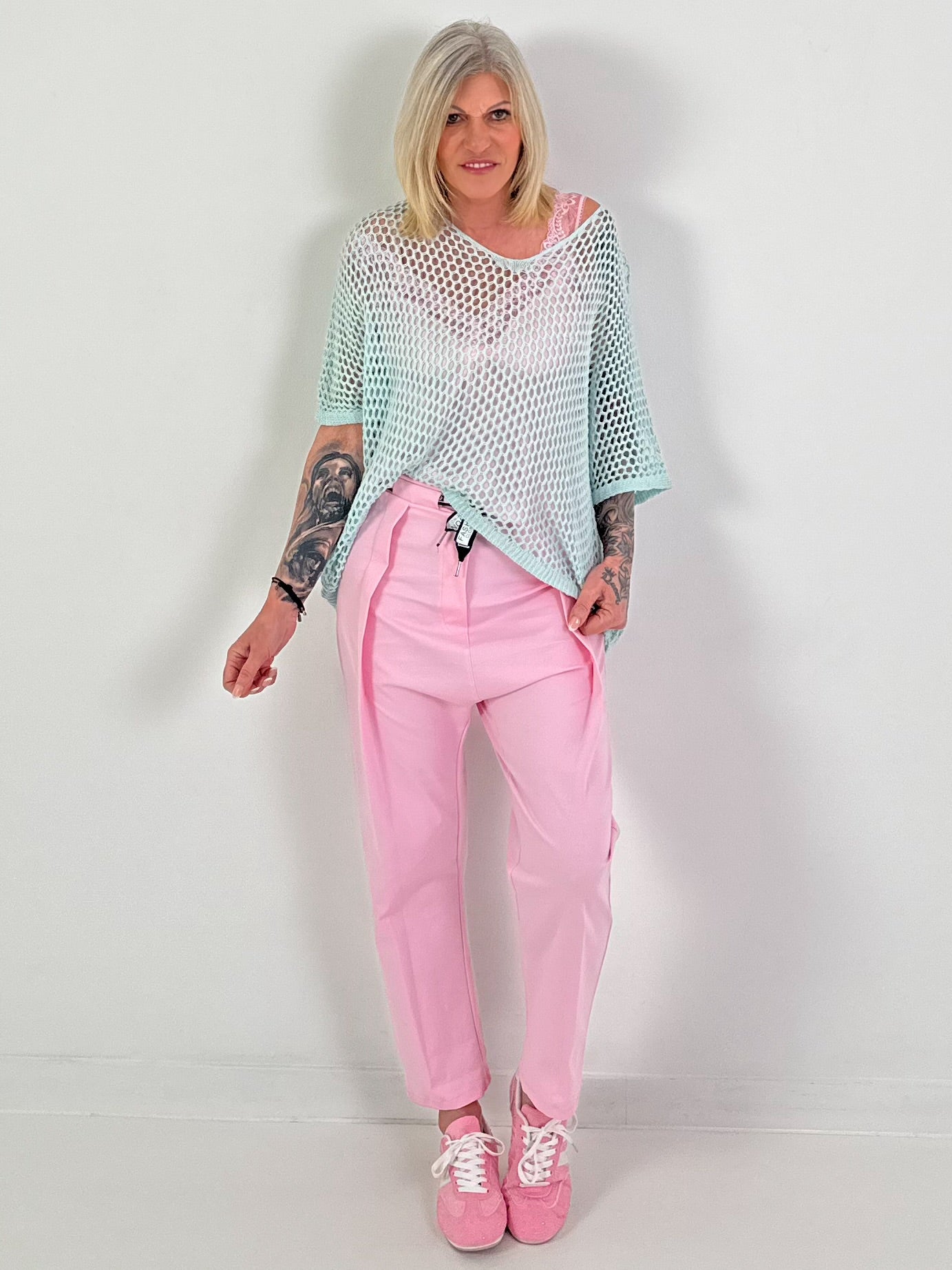 Gehaakt shirt - mintgroen