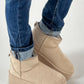 Cozy low boot model “Cloudie” - beige