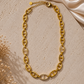 Giuno Necklace with Rhinestone Details - Gold