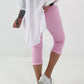 Capri Hose mit Bindeband - rosa