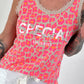 Leo Tanktop mit Strassdetails - beige-mehrfarbig