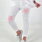 Pants with stars - white