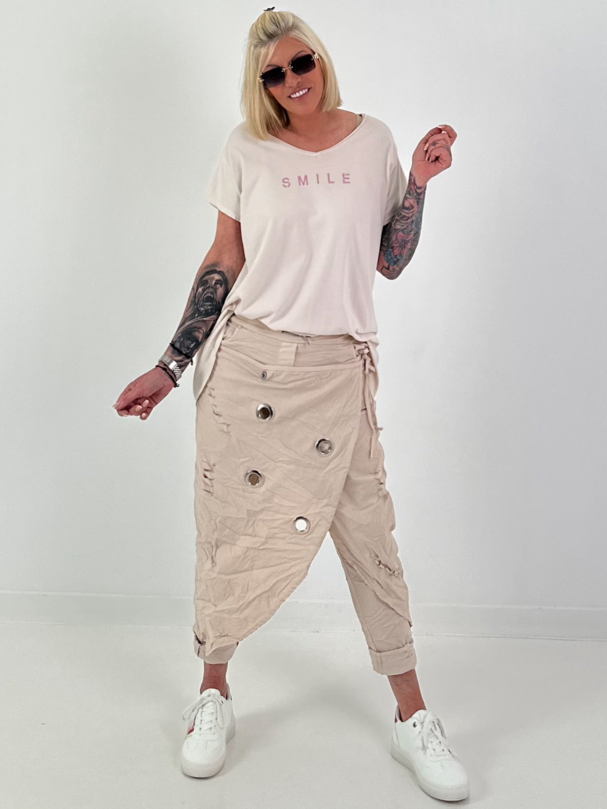 T-shirt Smile - beige