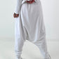 Haremhose mit Knopfdetails - weiss