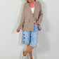 Leichter Blazer mit Patten - taupe
