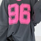 Sweater 96 - anthrazit-neonpink