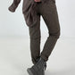 Hose mit elastischem Bund  - leo -taupe