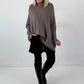 Oversized trui model "Relaxed Chic" - taupe