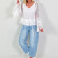 Light Tunic with Ruffles - white