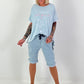 T-Shirt Unique - hellblau