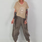 Fine Knit Lurex Sun Top - sand