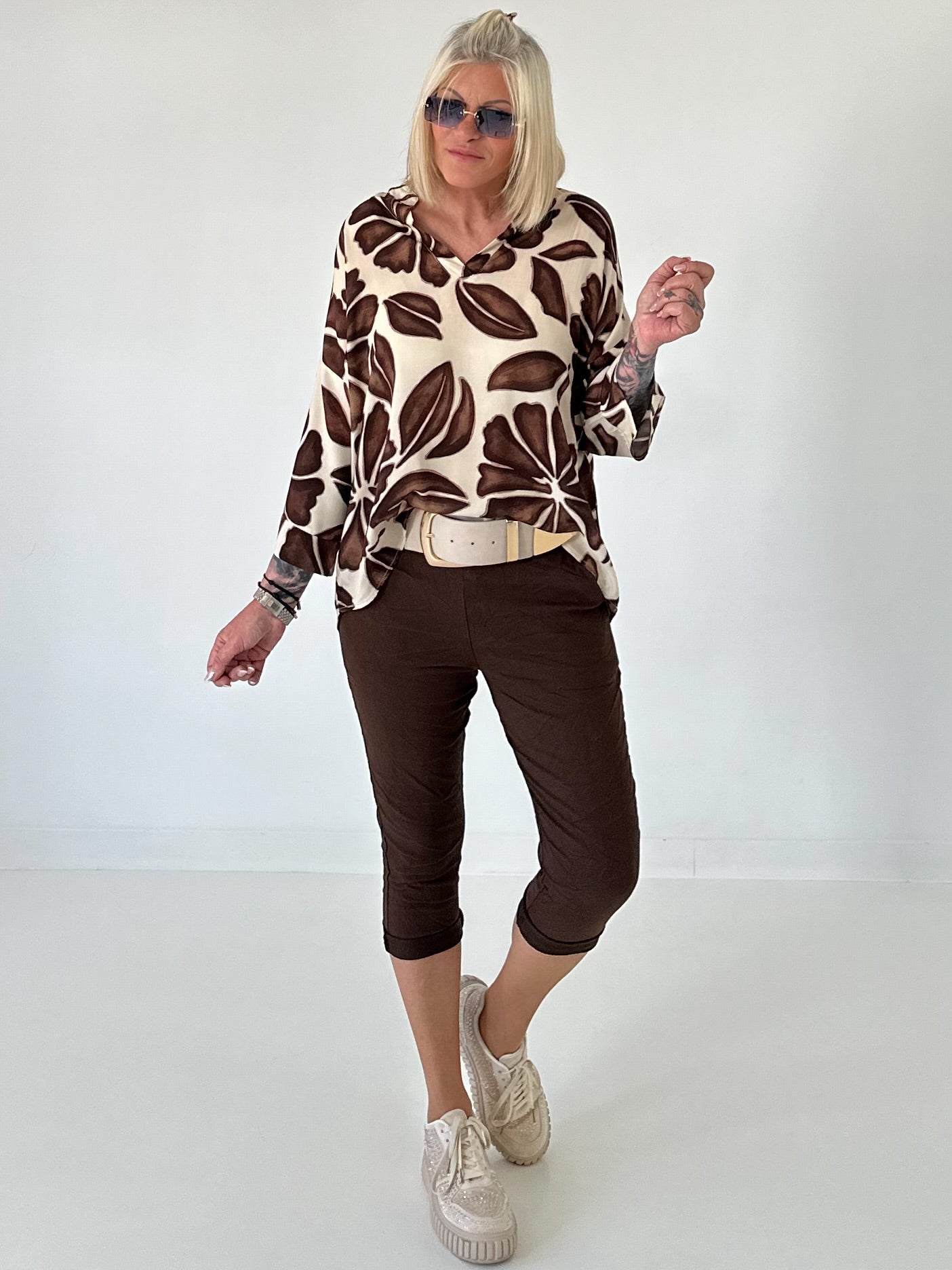 Capri pants - mocha