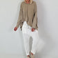 Oversized Shirt stone washed - taupe